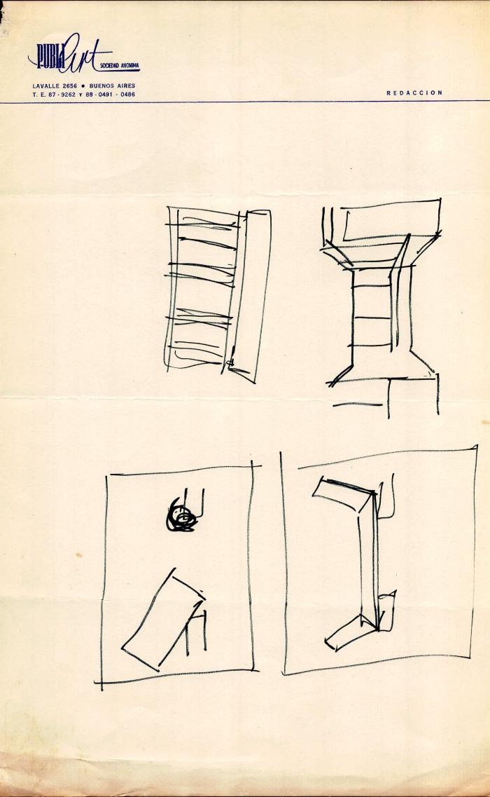 Boceto de Escenografía.  