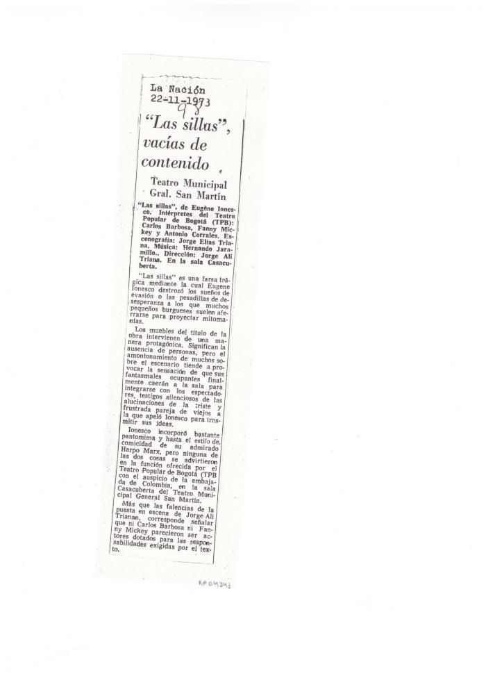 Articulo de prensa. 