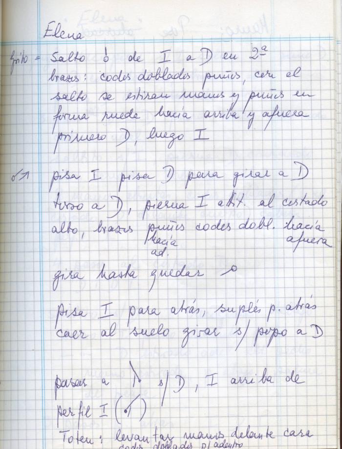 Cuaderno de notas: Renate Schottelius  