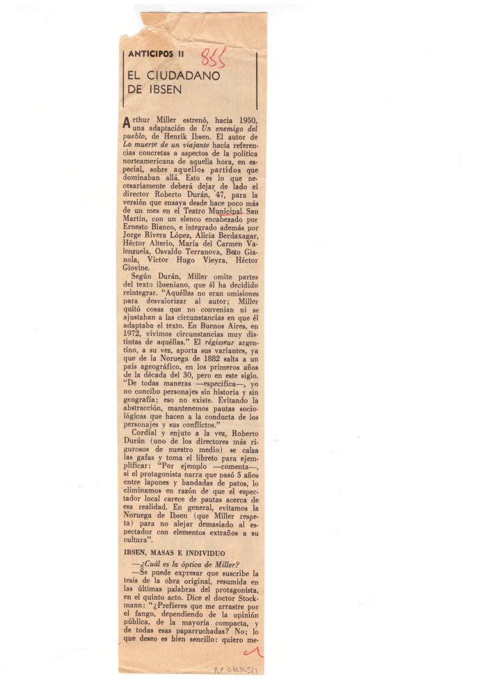 Articulo de prensa. 