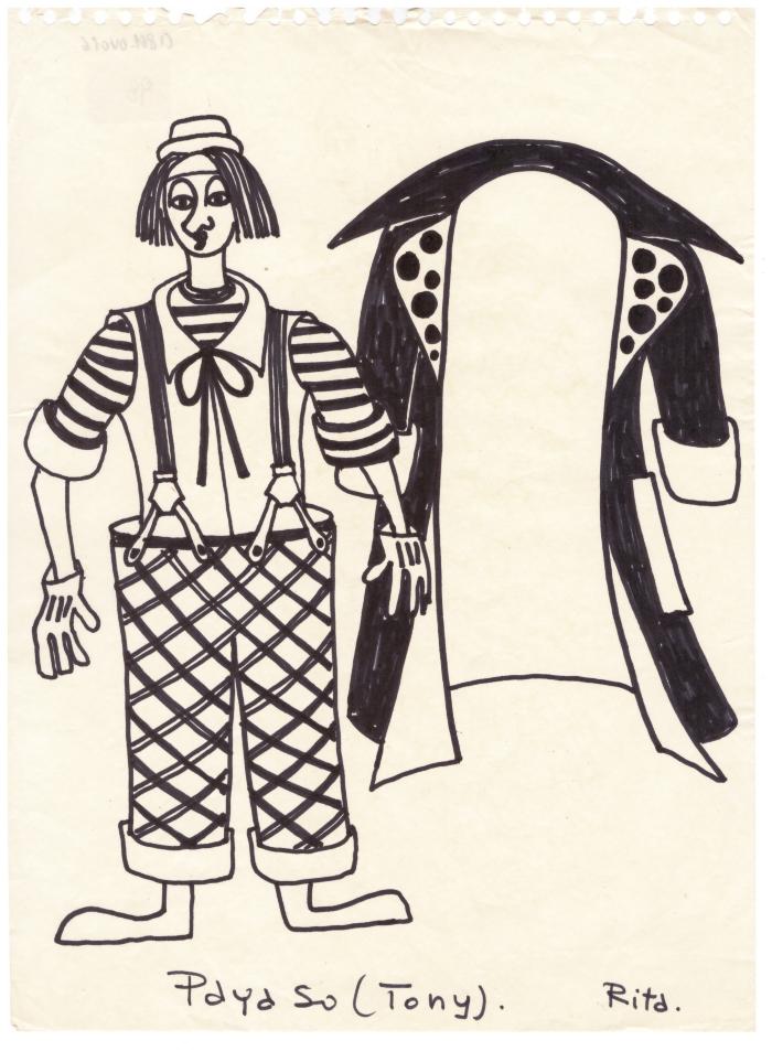 Figurín de Vestuario.
