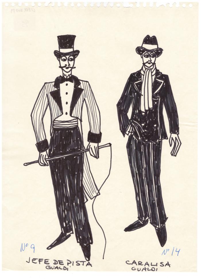 Figurín de Vestuario.