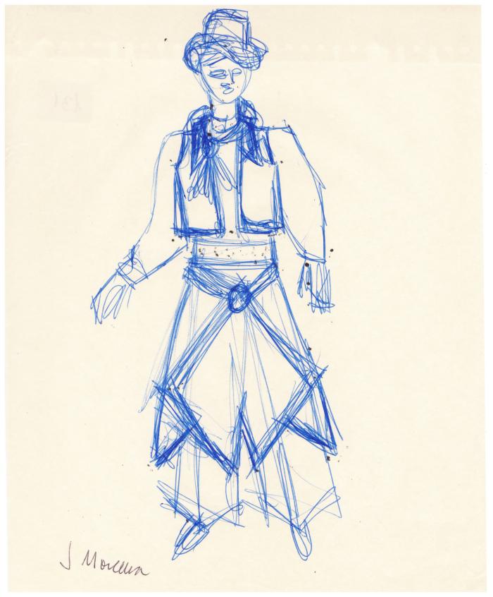 Figurín de Vestuario.