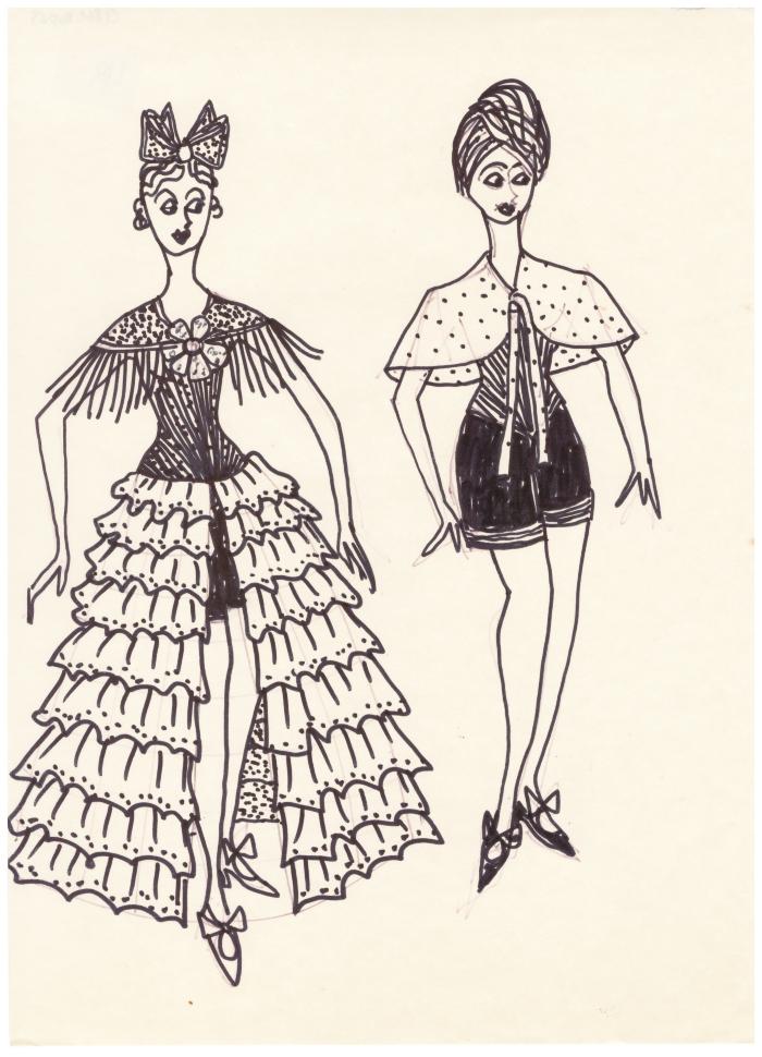 Boceto de Vestuario.